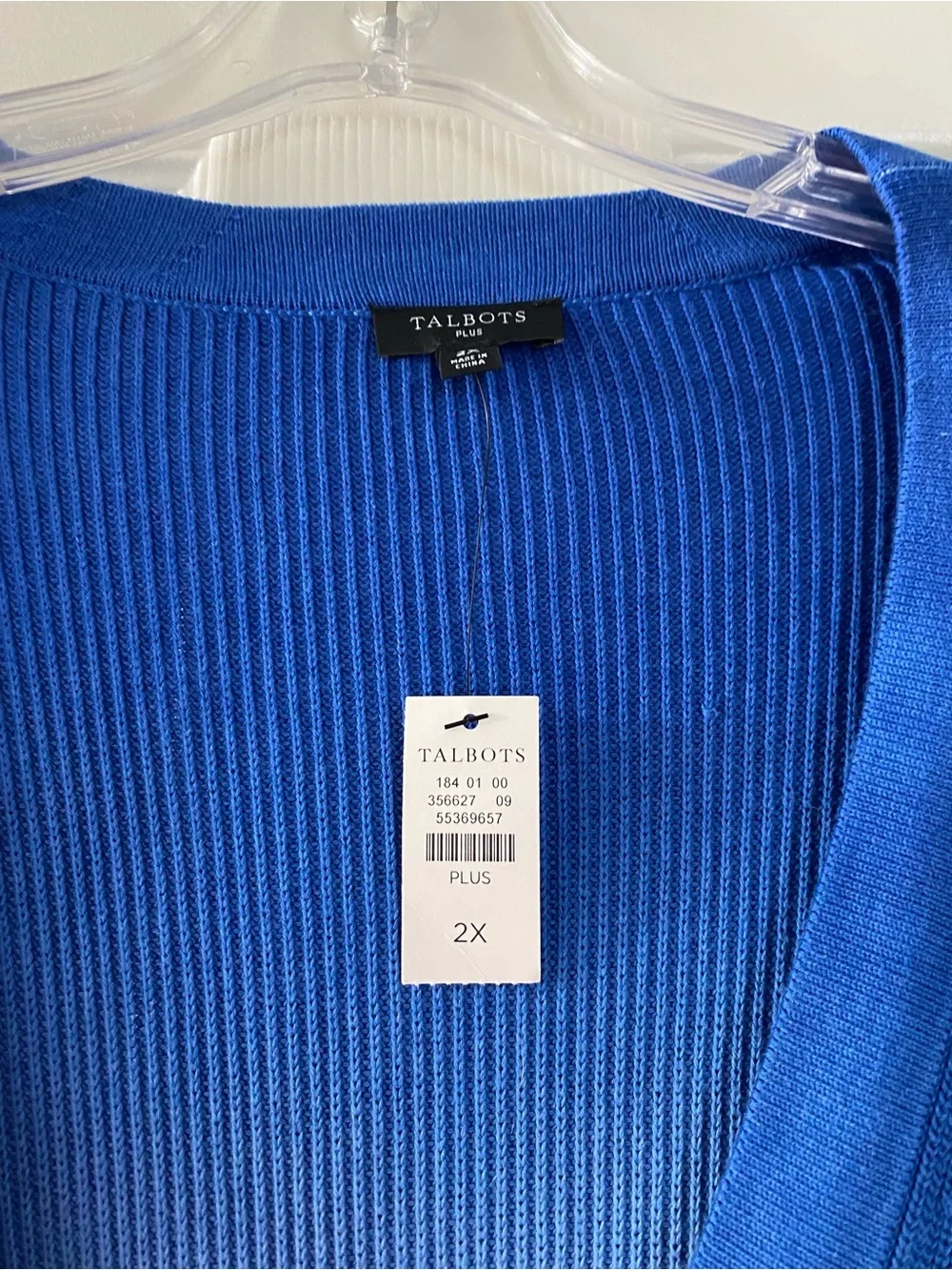NWT Talbots Blue Ombre Button-Front Cardigan 2X 18 20 - Picture 2 of 6